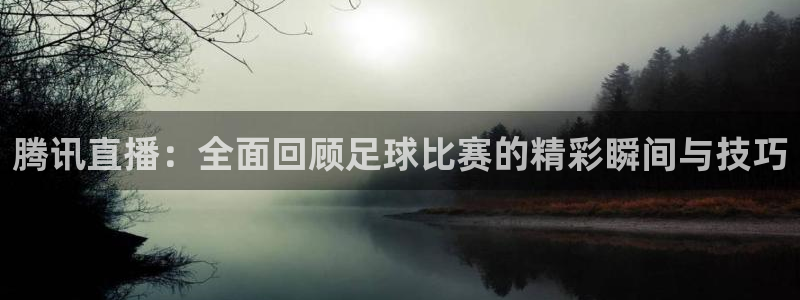腾讯直播：全面回顾足球比赛的精彩瞬间与技巧