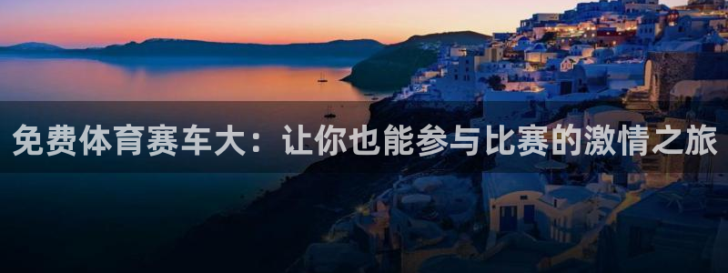 免费体育赛车大：让你也能参与比赛的激情之旅